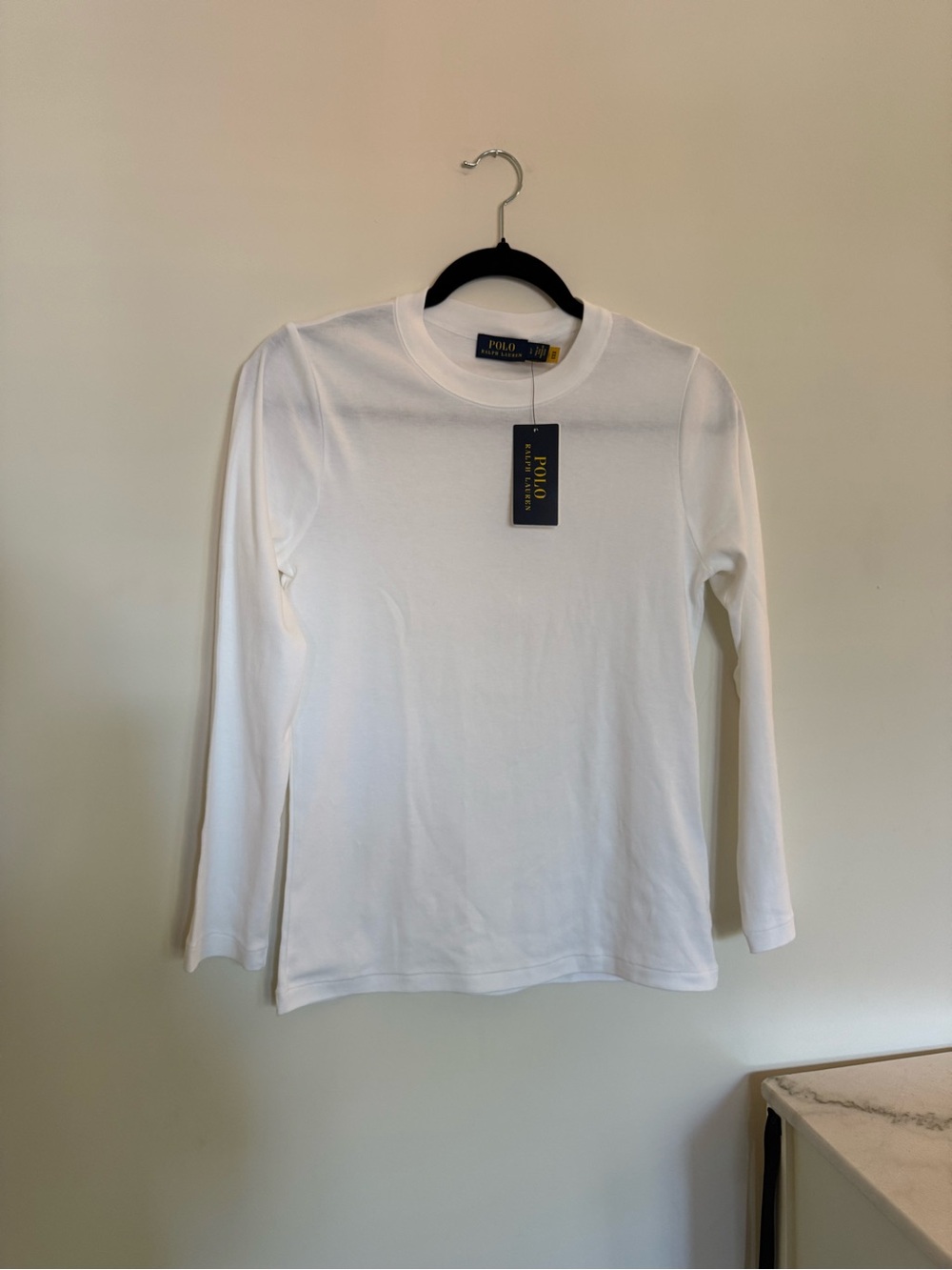 Ralph Lauren Cotton Bracelet-Sleeve Crewneck T-Shirt